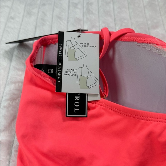 La Blanca Pink One Piece Swimsuit with Elegant Bandeau Design - Picture 6 of 11